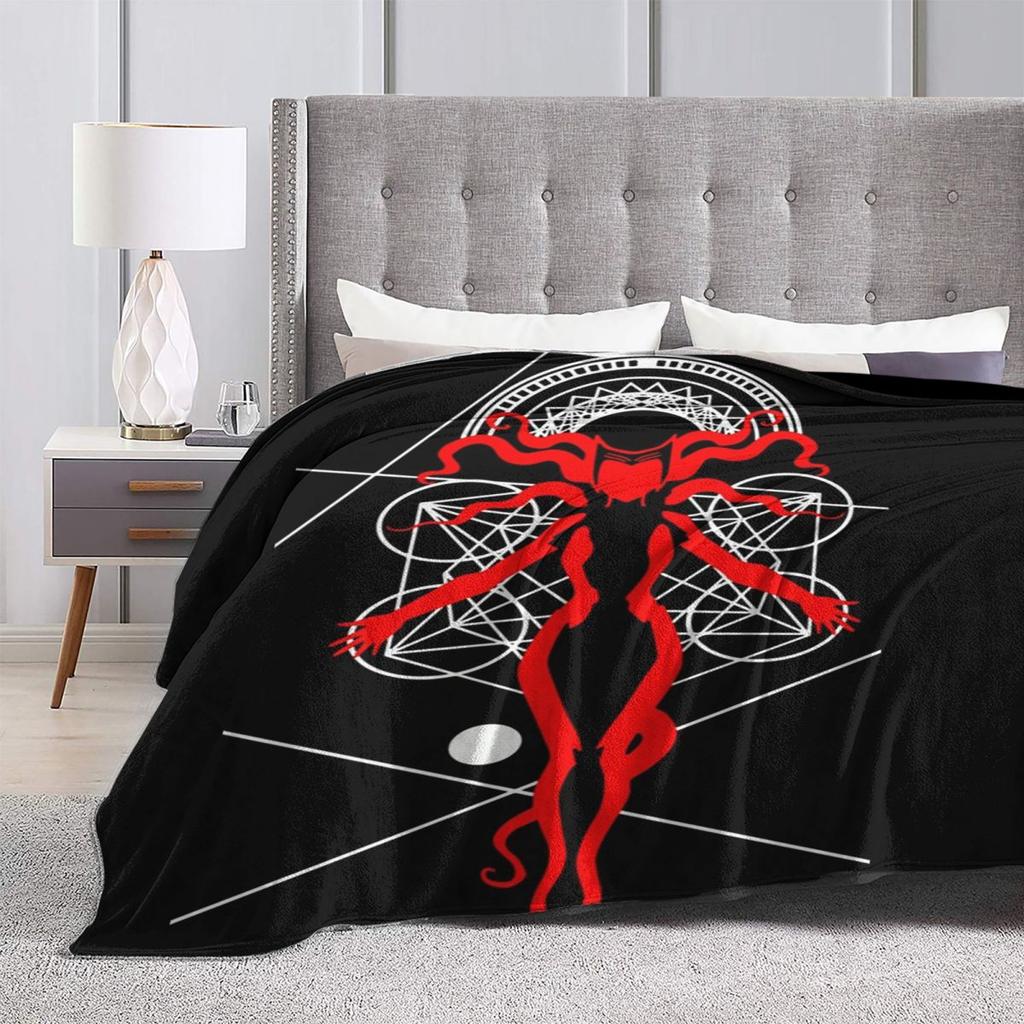 Comics Witchcraft Red Sokovian Witch  Blanket Soft Warm Flannel Throw Blanket Plush for Bed Living room Picnic Travel Home Sofa