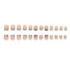 Duck Feet Press On Nails 3D Leopard Print Gold Rhinestone Floral Design Damage-free Fake Nails for Travel Party Use
