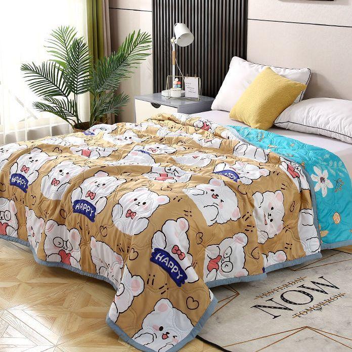 Summer Cooling Blanket Single Double Air Conditioner Thin Multi-layer Yarn Cotton Towel Blanket Comfort Blanket