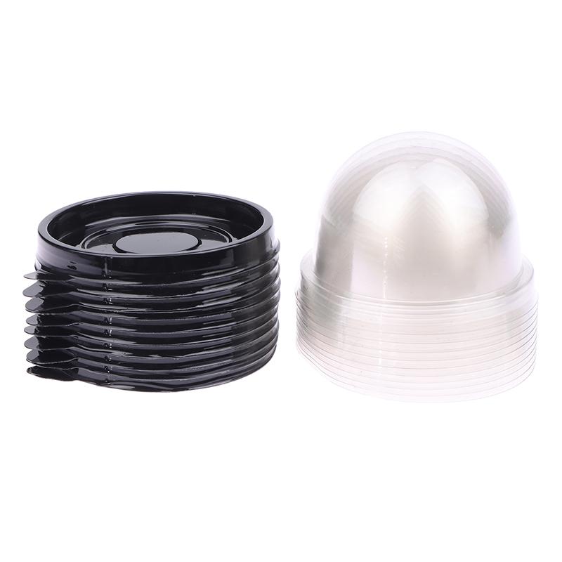 10Pcs Clear Plastic Mini Cupcake Boxes Muffin Pod Dome Container Muffin Boy για Γαμήλια Γενέθλια Διακοσμήσεις ψησίματος