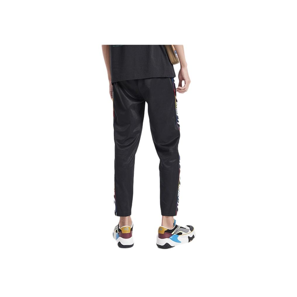 Li Ning Side Stripe Logo Sports Pants Men Pants Black AKLQ087-2