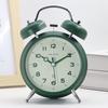 Simple Candy Color Bell Alarm Clock Watch Loud Lazy Bedside Night Light Silent Simple Fashion for Primary and Secondary School Students