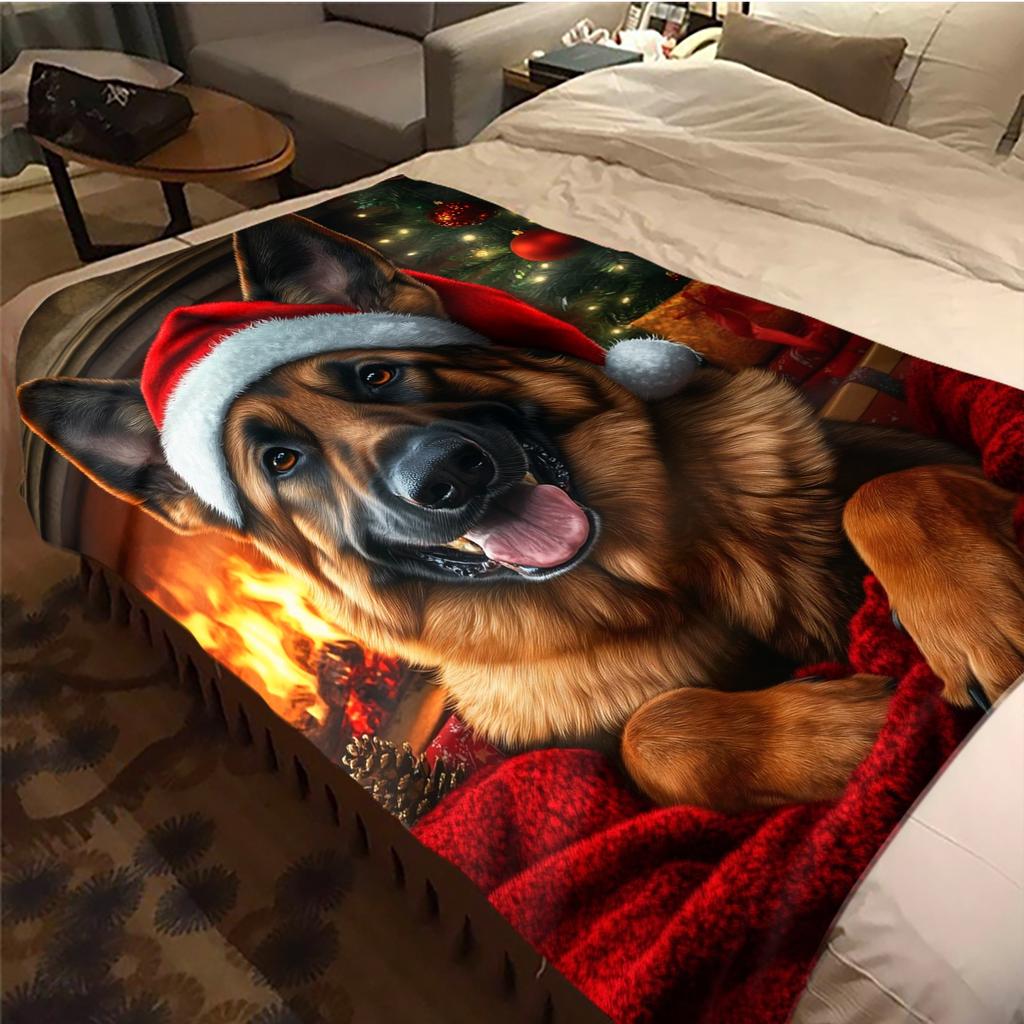 1 Pezzo Coperta in Flanella con Stampa Cartone Animato, Alta Qualità Confortevole per Tutte le Stagioni, Decorazione per la Casa, Calore e Comfort, Perfetta per Regalo di Natale Compleanno
