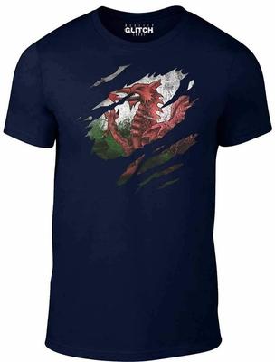 Torn Wales Flag Unisex T-Shirt Funny Welsh Rugby Six Nations 6 World Cup Sport