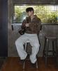 Placestudioman Minimal Suede Standard Two-Way Authentic Blouson Zip-Up Jacket [Brown]