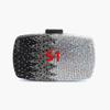 Dazzling Diamond Women Evening Bag Wedding Prom Clutch Crystal Bridal Handbags 7 Colors Green/Red  Long Chain Female Party Purse