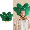 Novel Funny Little Grass Headgear Plush Little Grass Hat Cartoon Plant Headgear Hat Photography Props for Women Men