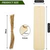 Label Desk Supplies For Home Decoration Wooden Bookmark Blank Diy Handmade Craft Reading Book mark