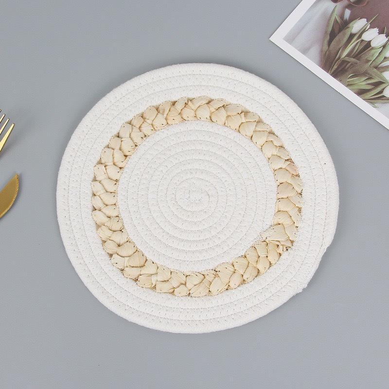 Handmade Rattan Wall Decor - Straw Woven Hanging Ornament for Living Room, Bedroom, or Restaurant Background