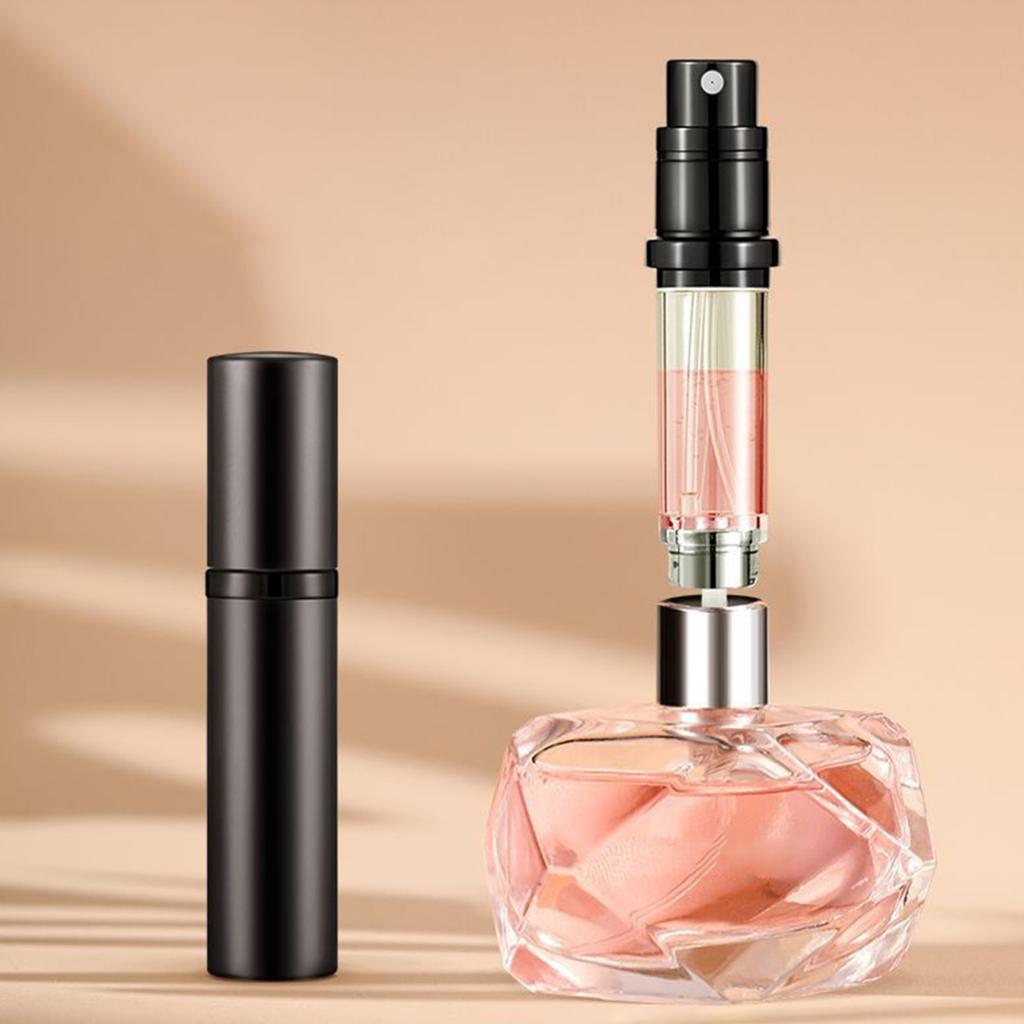 5 ml korduvtäidetav pudeli tasku suurusega pihusti parfüümi jaoturi pihustuspumba täidis alt Travel Essentialsilt