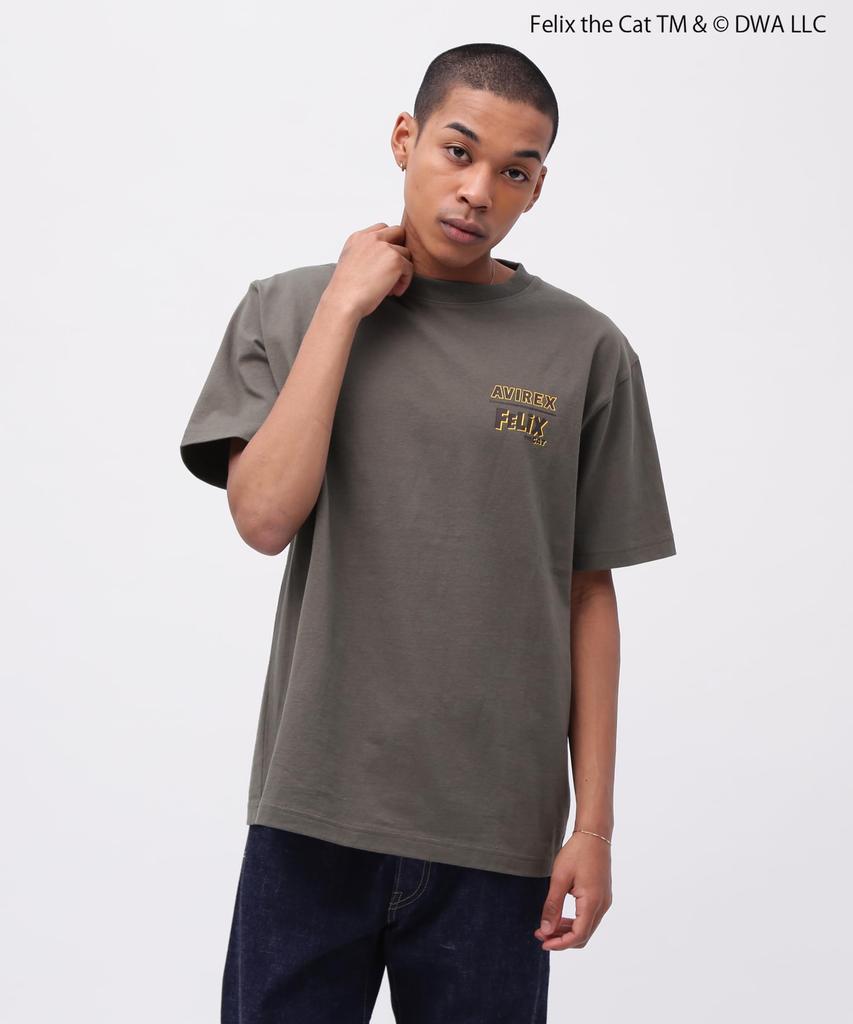 Avirex Felix Embroidery Logo T-Shirt, Men's, XL, 310, Olive, 783-5134035