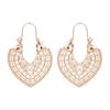 Vintage Drop Earrings For Women Ethnic Gypsy Geometric Hollow Carved Flower Leaf Jewelry Antique Silver Color Fashion Earrings