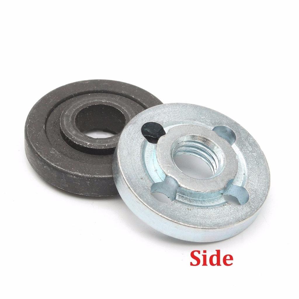 M10-Winkelschleifer-Flanschsatz, Kontermutter-Innen-Außen-Satz. Drehmaschinenbearbeitung von Stahl