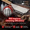 2Pcs Barbecue Brush 15 Inch BBQ Brush Kit Outdoor Effective Grill Cleaning Brush with Wood Handle and Scraper for Grill Cleaning