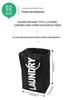 Shu Shi Foldable Waterproof Oxford Cloth Laundry Tote Bag with Round Handles