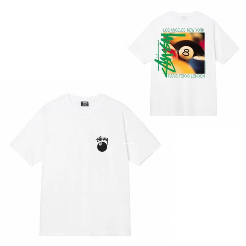 Pánské tričko s krátkým rukávem Volný střih Kulatý výstřih Potisk písmen Neformální Street Style Top pro páry