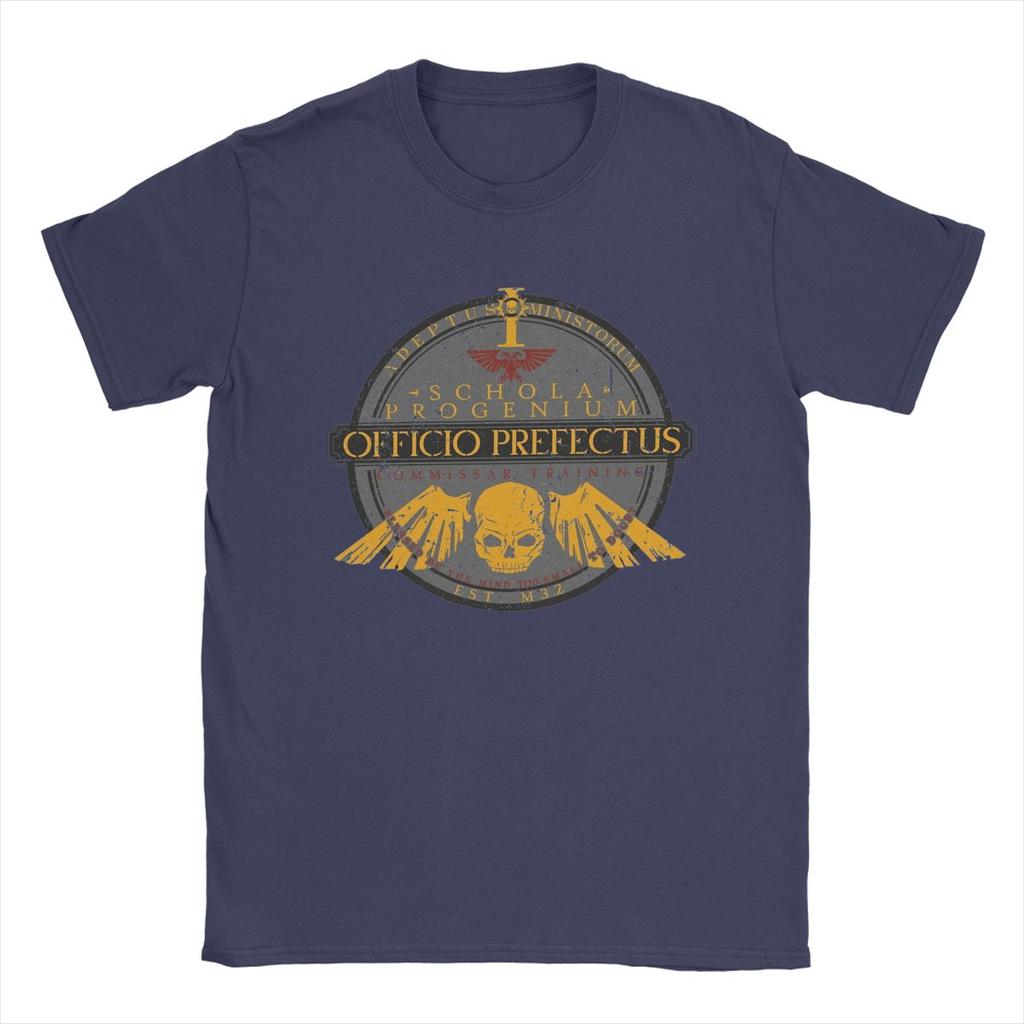 Schola Progenium Commissar Training Astra Militarum Men T Shirt Casual Tees Short Sleeve T-Shirts 100% Cotton Party Tops
