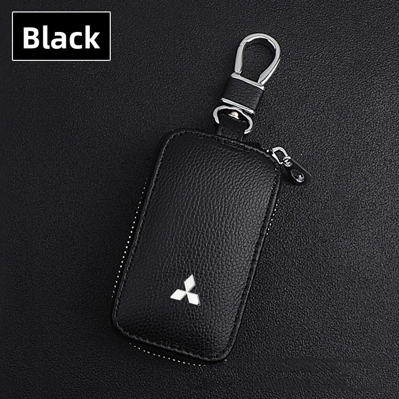

Car Key Bag Zipper Key Storage Protection Storage Bag For Mitsubishi Outlander Lancer ASX Pajero Delica EVO Triton Mirage Parts чёрный