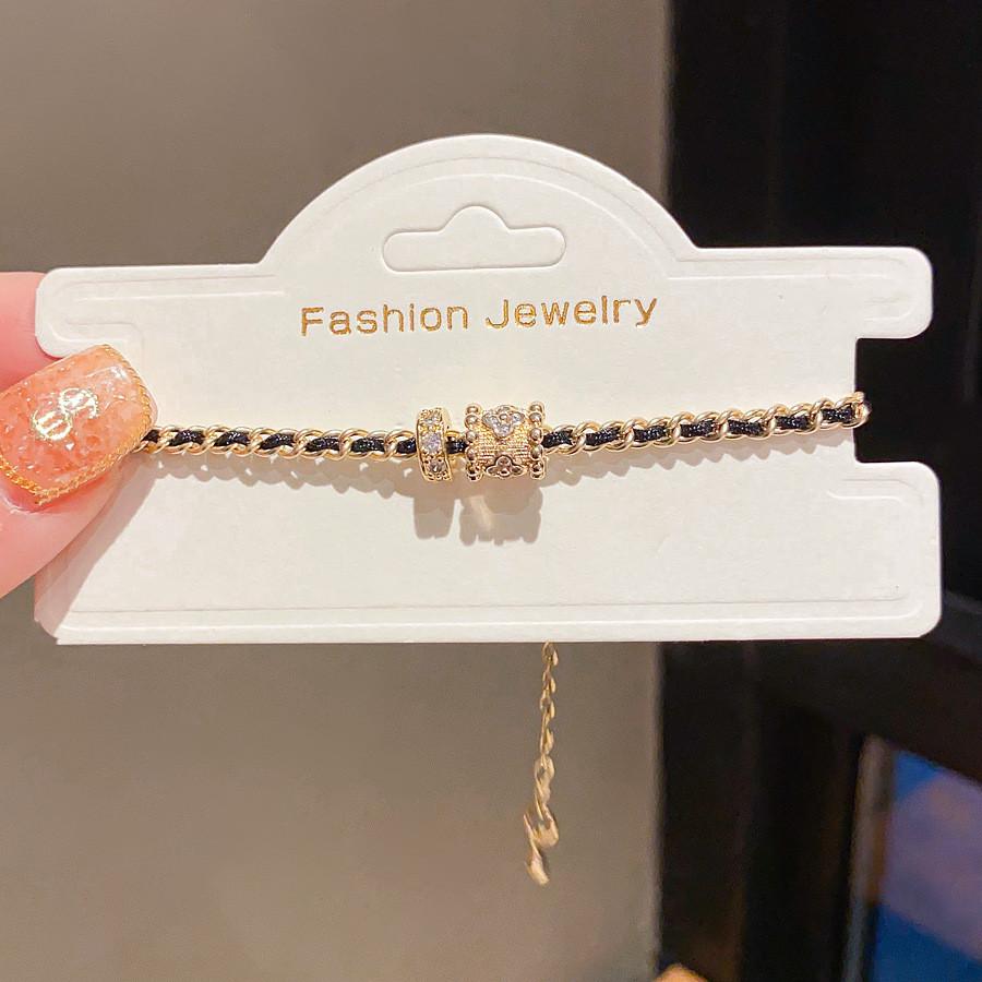 True Gold Plated Gourd Bangle With Minimalist Style For Gift Giving To Women Black Gold