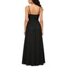 Sleeveless V Neck Maxi Dress with Adjustable Straps Flared Hem Casual Summer Holiday Dress Lightweight Loose Fit Long Dress for Women
