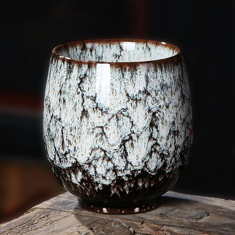 Creative Kung Fu Ceramic Teacup Drinkware Kiln Transformation Tea Bowl Porcelain Japanese Style Water Cup