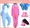 Jumpsuits Flannel Hooded Pajamas Winter Spring Halloween Costume Cosplay