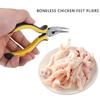 Curved Nose Pliers Tool with Labor Saving Spring Nonslip Grip Kitchen Gadget Accessories For Deboning Chicken, Duck Feet