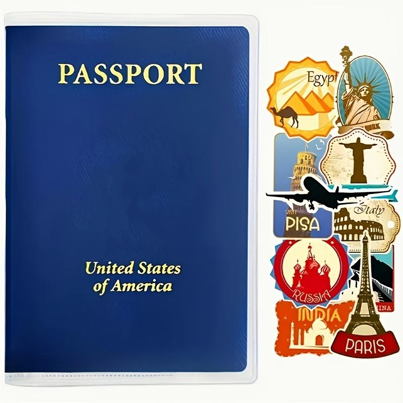 [Passport Holder] 2/4pcs Durable Passport Holder with Multi-Card Slots, Scratch-Resistant Document Protector - Transparent
