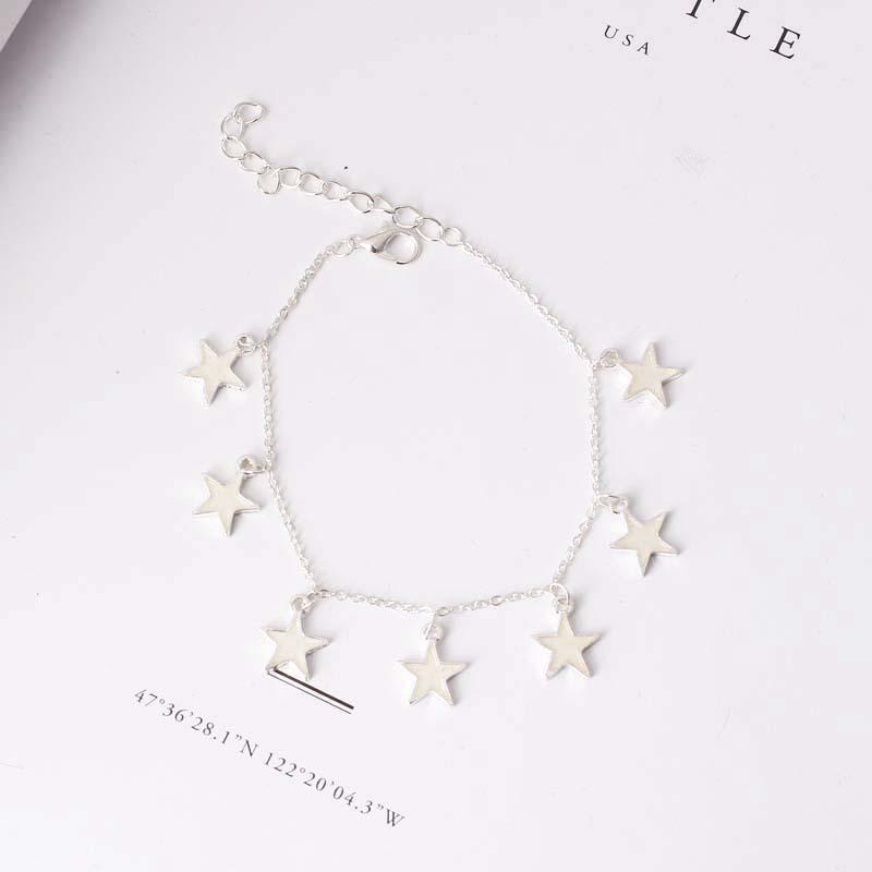 

Светящийся браслет на щиколотку Blue Star - европейский и американский пляжный стиль