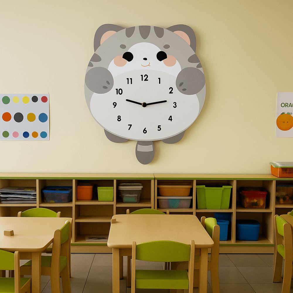 Cartoon Silent Clock Unique Hanging Clock Modern Wall Clock  Office