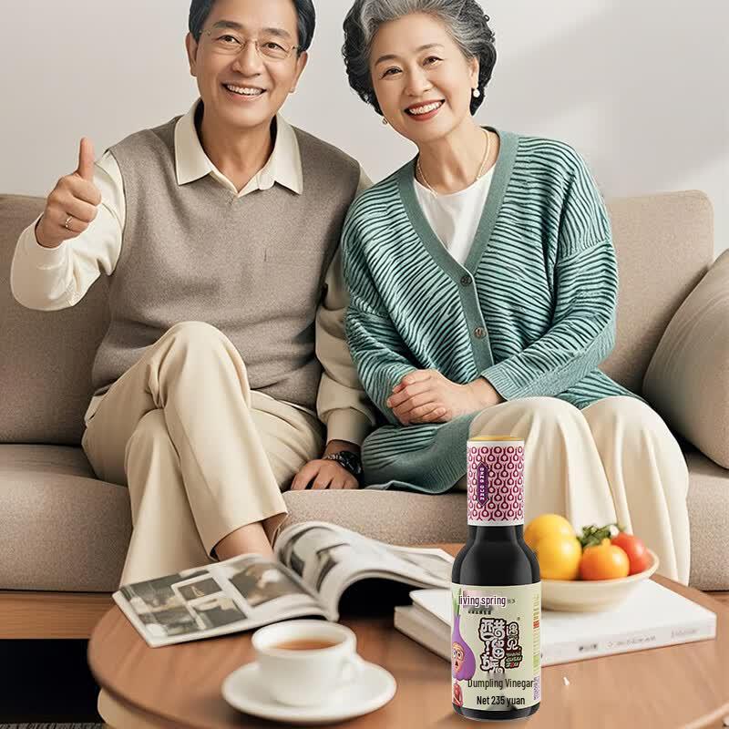 Qingquan Pure Grain Brewed Dumpling Vinegar 375ml