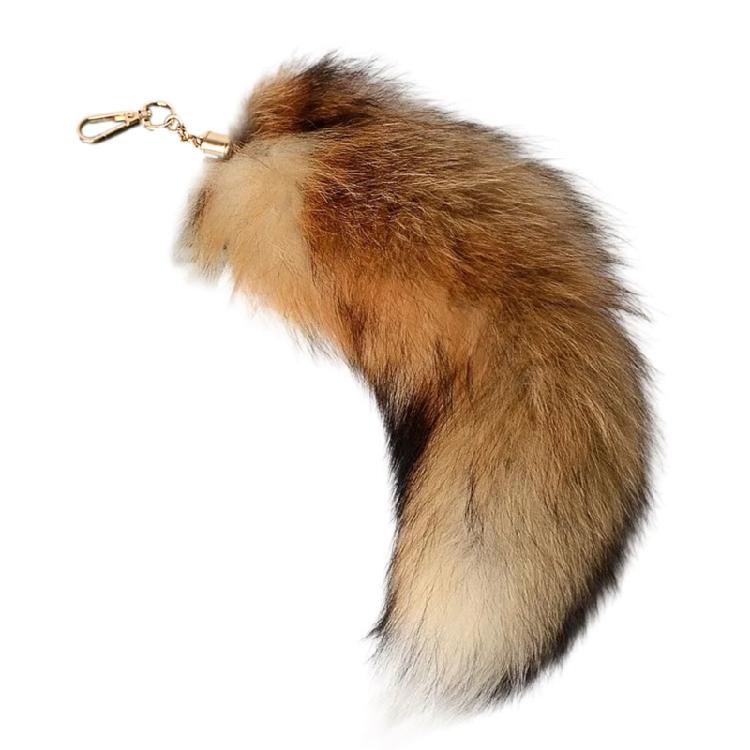 Плюшевый хвост лисы Брелок-подвеска Животный хвост Брелок-шарм Брелоки для ключей автомобиля Украшение для сумочки