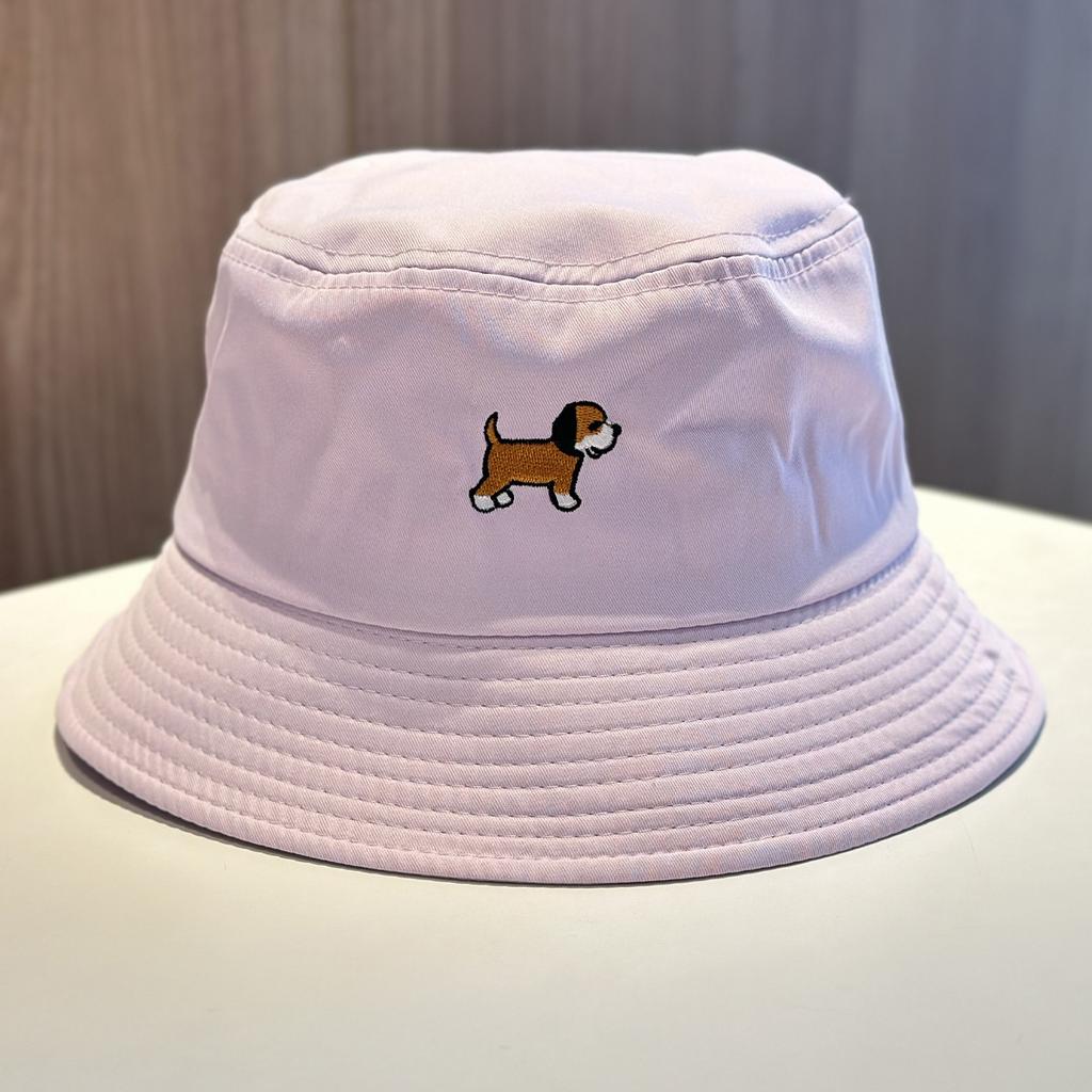 And Simple Embroidered Puppy Fisherman Hats Women Summer, Bucket Hat Men New Foldable Sunhat