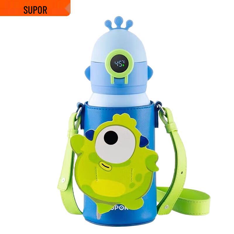 Supor Smart Antibacterial Kids Insulated Bottle with Straw, 600ml