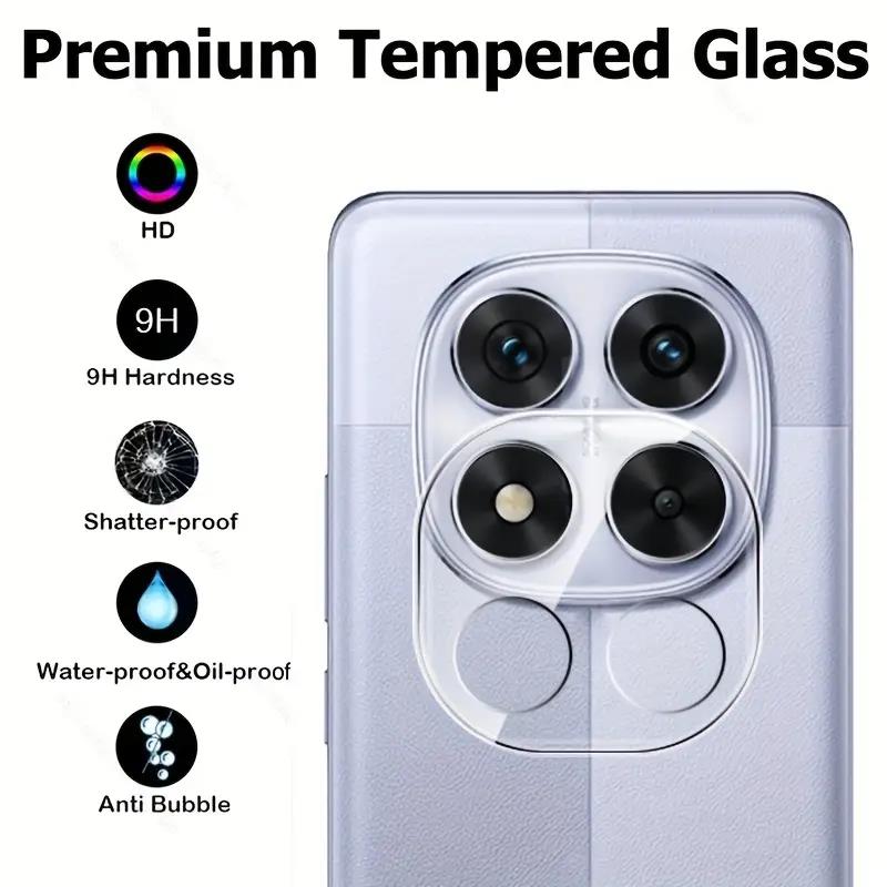 3Pcs High Definition 3D Lens Film Protector for Xiaomi Redmi Note 14 13 Pro Plus+ 4G 5G Camera Tempered Glass Cover Full Protect