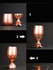 Pineapple Drum Steel Silver Rose Chicken Tail Juice Cup Cup Mug
