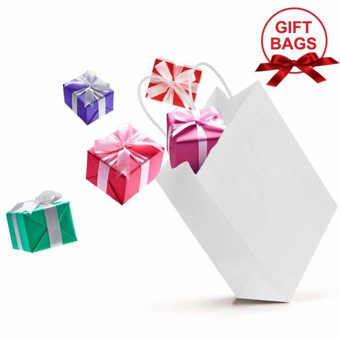 Pochette cadeau - gaoyong - paper bag with handlew-1 - 30 pièces - 130 gsm - dimensions 15x8x21 cm