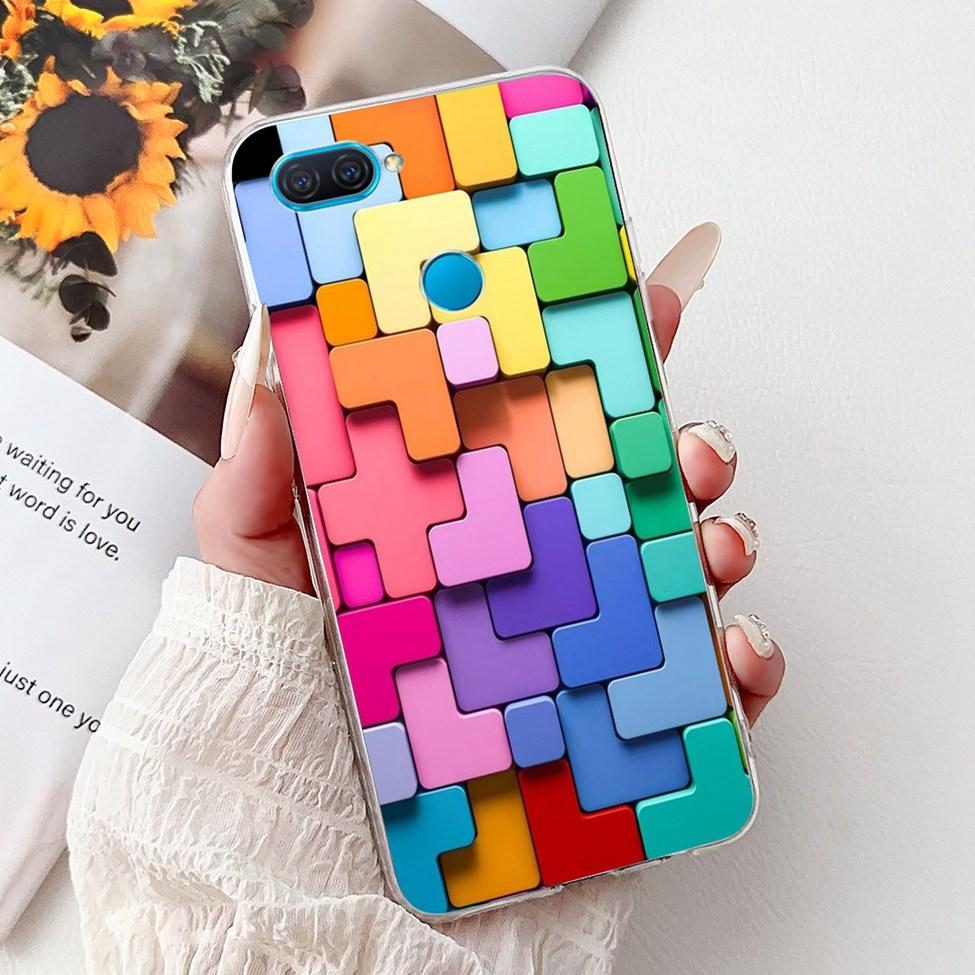 Clear For Oppo A12 CPH2077 CPH2083 Cover For Oppo A12 Case Luxury Butterfly Love Fashion Flowers Cool Lion Cute Painted