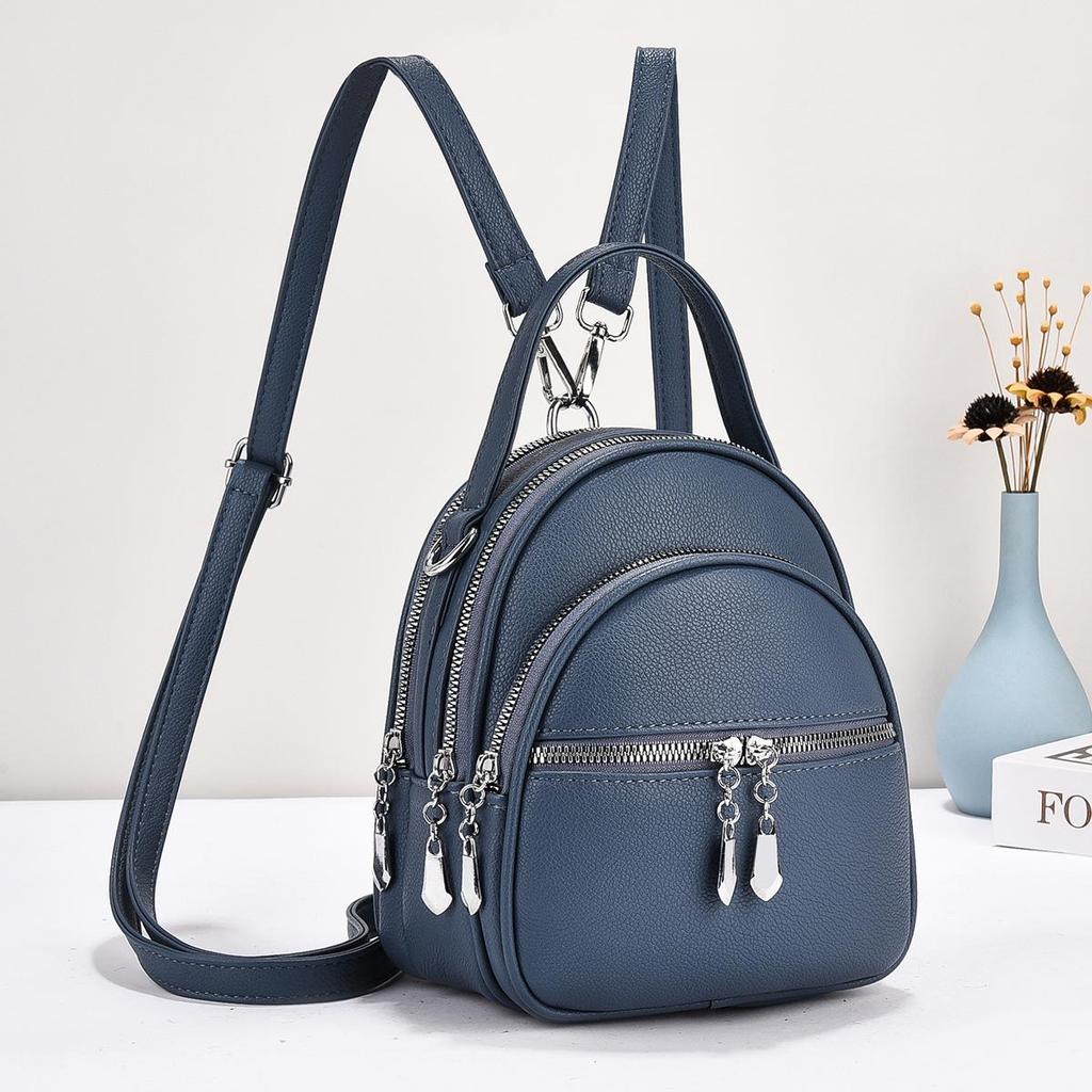 Mochila Pequeña Universitaria Multifuncional de Estilo Coreano de Moda para Mujer 2025