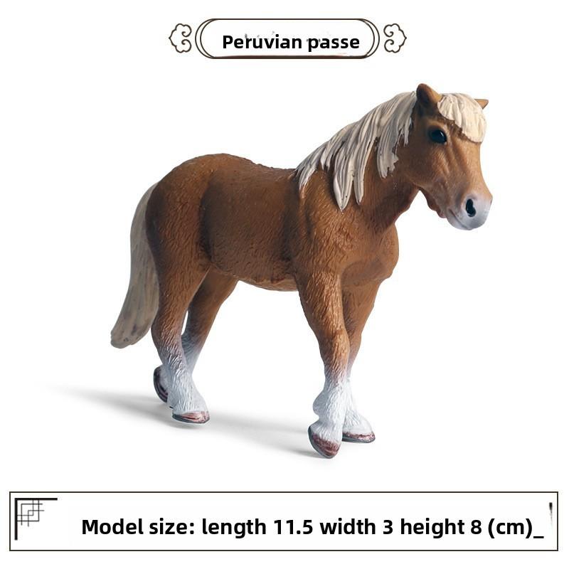Wild Animal Model Kids Educational Toy Plastic Horse Figurine For Children Play