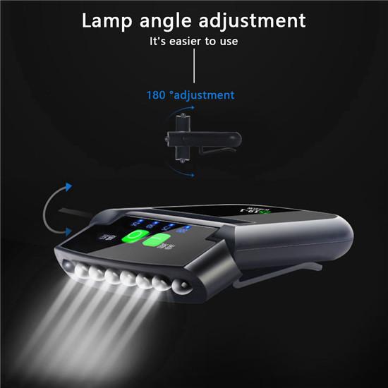 6 Led Headlamp USB Rechargeable Sensor 