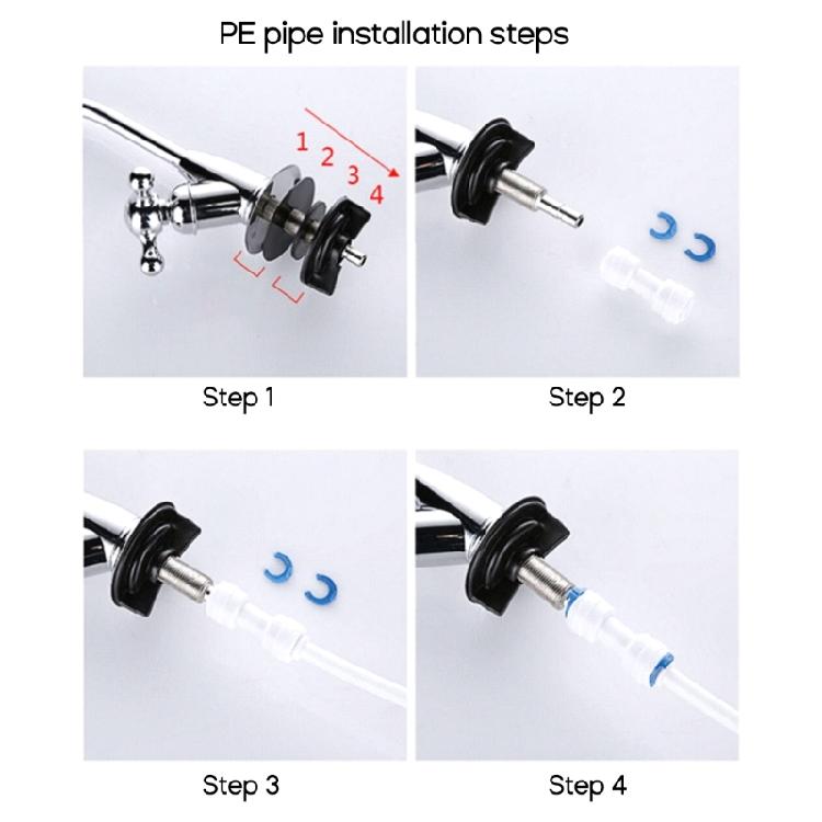 Sink Faucet with Fitting Stainless Drinking WaterFaucet Beverage Faucet 1/4 Tube