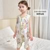 Bamboo Cotton Sleeveless Toddler Sleep Sack With Zipper Breathable Baby Sleeping Bag 1-3 Years