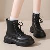 Mode Damen Stiefeletten Herbst Winter Mode Chelsea Boots Damen Reißverschluss Plateauabsatz Sport Goth Schuhe für Damen Zapatos De Mujer