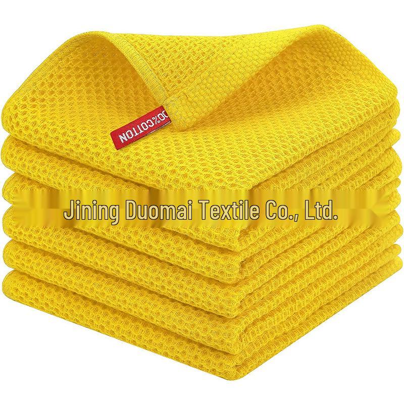 High Absorbency Quick-Dry Waffle Cotton Kitchen Towels