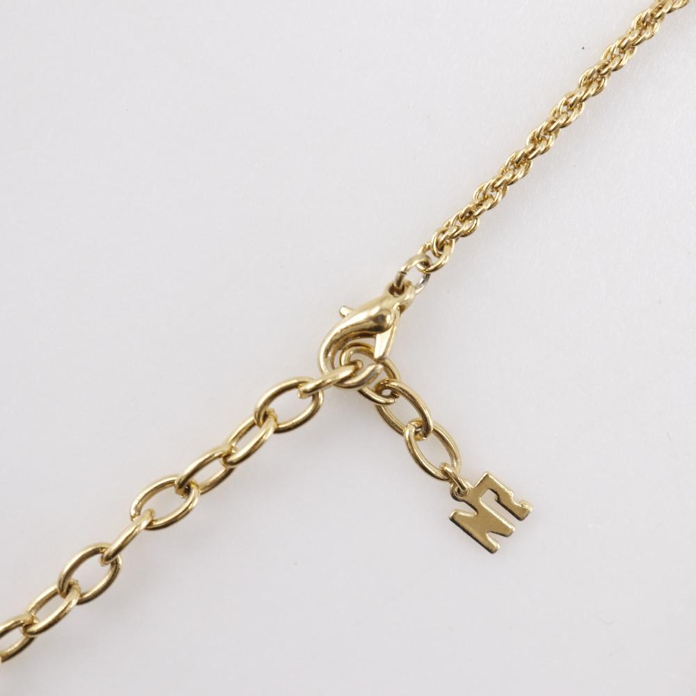 NINA RICCI NR Necklace Plated Gold 7.4g Women Used