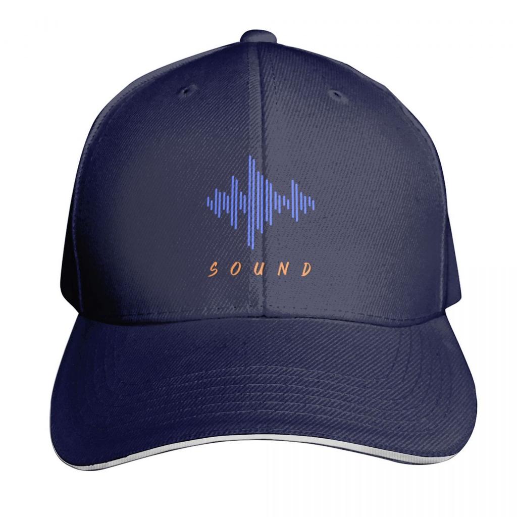 Sound Soundwave audio engineer Baseball Cap Contrast Two Tone Brim Snapback Flat Bill Strapback Dad Hat
