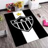 Atlético Mineiro "CAM" Non-Slip Area Rug, Football Club Print Floor Carpet for Home
