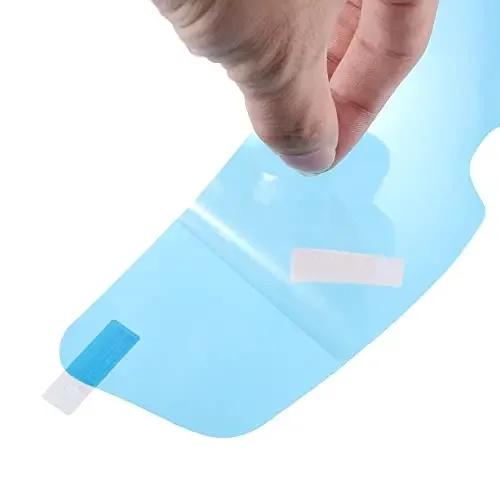 Universal-Motorradhelm-Regenschutzfolie, Antibeschlagfolie, Motorradhelm-Klarsichtfolie, Zubehör, langlebiger Nano-Beschichtungsaufkleber