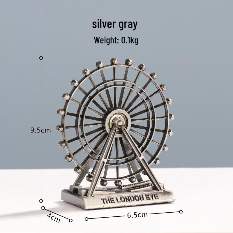 High-End Metal Landmark Building Model for Office & Living Room Decoration
